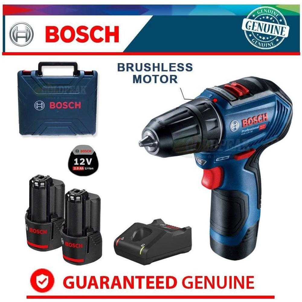 Bosch GSR 12V-30 Cordless Brushless Drill - Driver - Goldpeak Tools PH Bosch Bosch GSR 12V-30 Cordless Brushless Drill - Driver - Goldpeak Tools PH Bosch