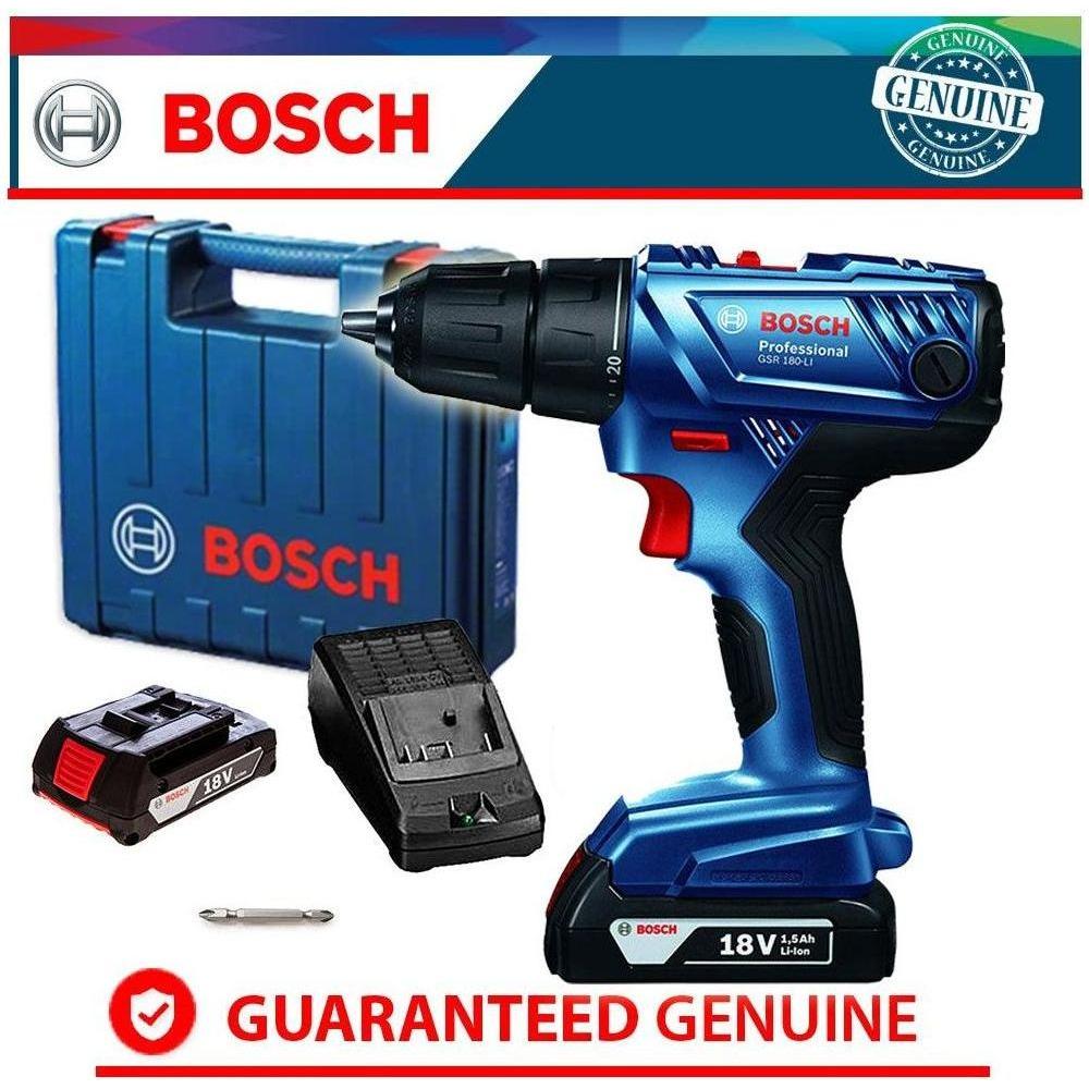 Bosch GSR 180-Li Cordless Drill - Driver 3/8" (10mm) 18V | Bosch by KHM Megatools Corp.