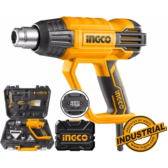 Ingco HG200028-1 Heat Gun / Hot Air Gun 2000W with Case & Accessories - KHM Megatools Corp. Ingco HG200028-1 Heat Gun / Hot Air Gun 2000W with Case & Accessories - KHM Megatools Corp.
