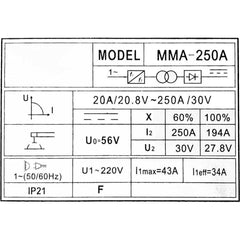 Hokage MMA 250 DC Inverter Welding Machine - Goldpeak Tools PH Hokage