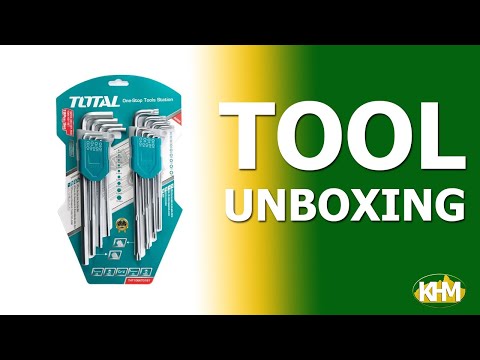 Total THT106KT0181 18pcs Hex & Torch Allen Wrench Key Set