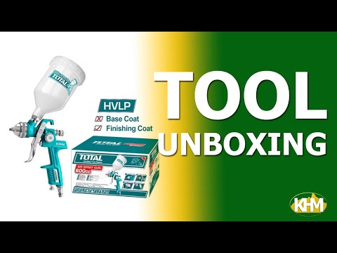 Total TAT10601 HVLP Air PaintSpray Gun (600cc) (Gravity)