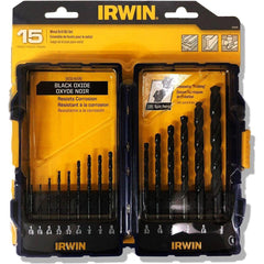 Irwin 314015 Black Oxide Metal Drill Bit Set (15pcs) - Goldpeak Tools PH Irwin