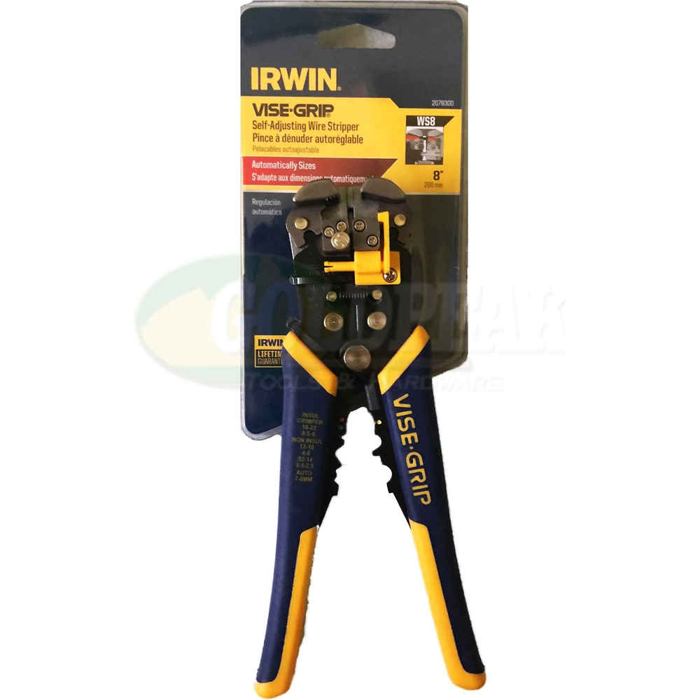 Irwin Self-Adjusting Wire Stripper 8" - Goldpeak Tools PH Irwin Irwin Self-Adjusting Wire Stripper 8" - Goldpeak Tools PH Irwin