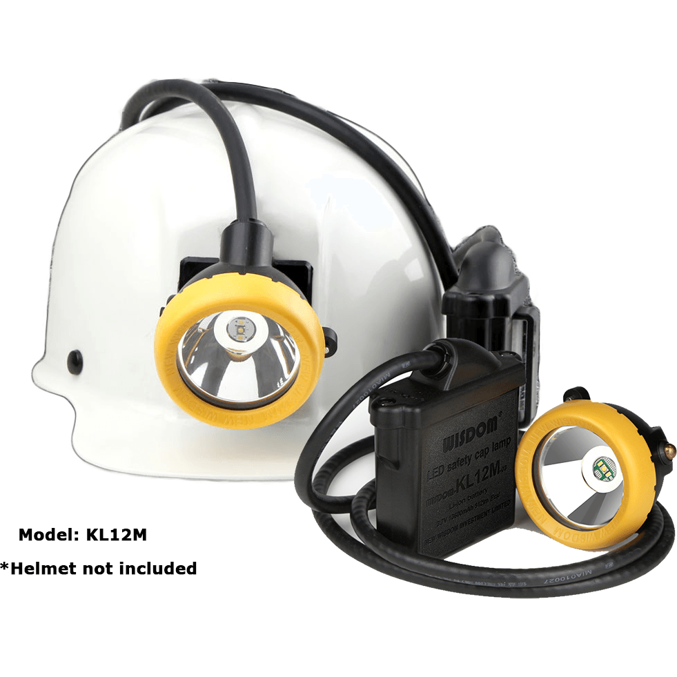 Wisdom KL12M Miner's LED Cap Corded Mining Lamp / Head Light (with NWB 25 Charger) - KHM Megatools Corp. Wisdom KL12M Miner's LED Cap Corded Mining Lamp / Head Light (with NWB 25 Charger) - KHM Megatools Corp.