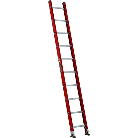 Louisville FE3110 Fiberglass Shelf Single Ladder (300 lbs) [D-shape Step] - KHM Megatools Corp.