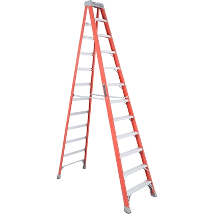 Louisville FS1500 Fiberglass Step Ladder / A-Type Ladder (300 lbs - Orange) - KHM Megatools Corp.