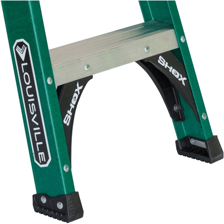 Louisville FS4000 Fiberglass Step Ladder / A-Type Ladder (225 lbs) [Green] - KHM Megatools Corp.