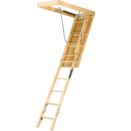 Louisville L254P Wood Attic Ladder "Premium" 250 lbs - KHM Megatools Corp.