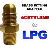 Acetylene to LPG Adapter / Adaptor Brass Fitting for Welding & Cutting Outfit - KHM Megatools Corp.