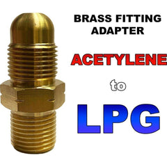 Acetylene to LPG Adapter / Adaptor Brass Fitting for Welding & Cutting Outfit - KHM Megatools Corp.