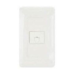 Omni P1-ET-PK Telephone Outlet 4 Pins in Plate (Flush Type) | Omni by KHM Megatools Corp.
