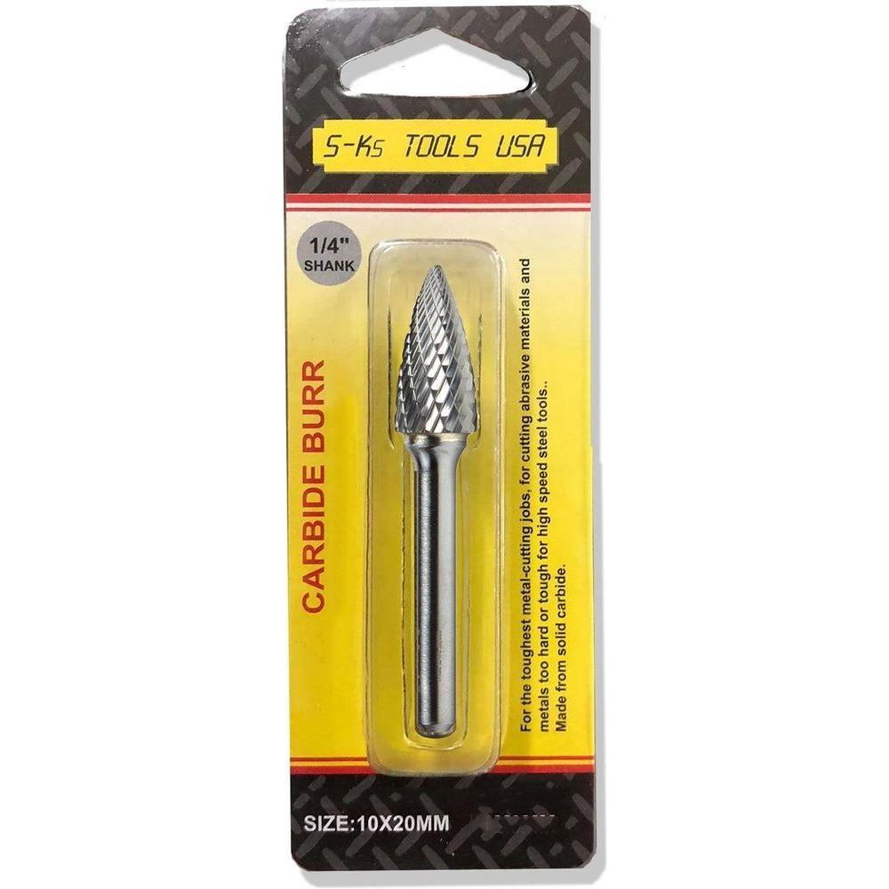 S-Ks Tools TP1020 Carbide Burrs (Tree Pointed) for Grinding | S-Ks Tools USA by KHM Megatools Corp. S-Ks Tools TP1020 Carbide Burrs (Tree Pointed) for Grinding | S-Ks Tools USA by KHM Megatools Corp.