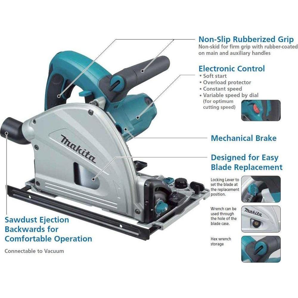 Makita SP6000 Plunge Cut Circular Saw / Tracksaw - Goldpeak Tools PH Makita Makita SP6000 Plunge Cut Circular Saw / Tracksaw - Goldpeak Tools PH Makita