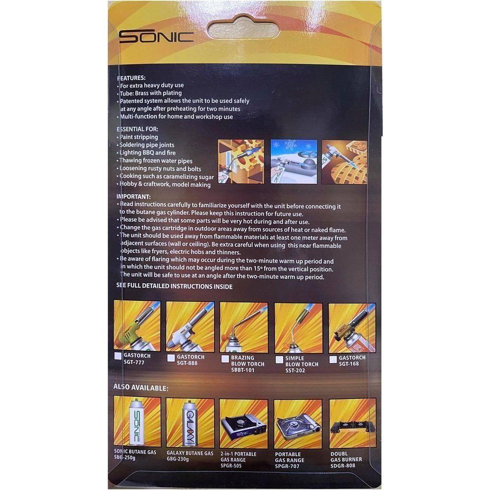 Sonic SST-202 Simple Blow Torch (Butane Powered) | Sonic by KHM Megatools Corp. Sonic SST-202 Simple Blow Torch (Butane Powered) | Sonic by KHM Megatools Corp.