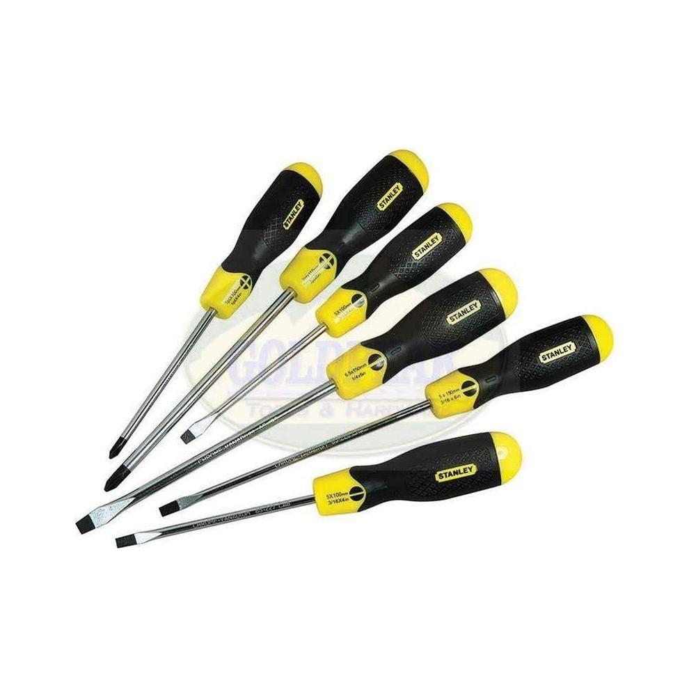 Stanley Cushion Grip Screw Driver 6 pcs. Set - Goldpeak Tools PH Stanley Stanley Cushion Grip Screw Driver 6 pcs. Set - Goldpeak Tools PH Stanley