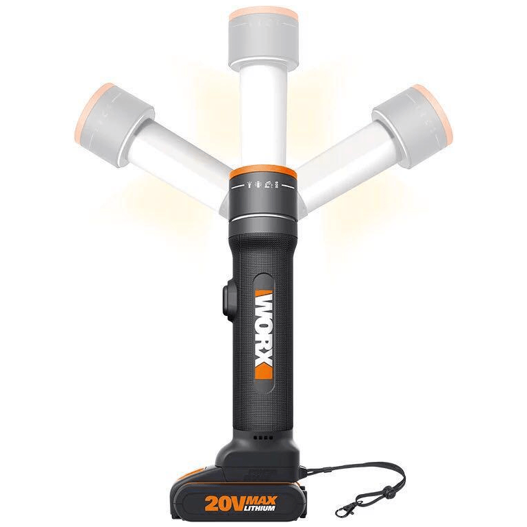 Worx WX027 20V Cordless Work LED Light (4-in-1) | Worx by KHM Megatools Corp.