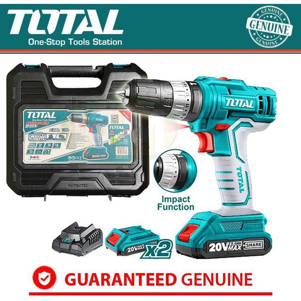 Total TIDLI20012 20V Cordless Impact Drill / Hammer Drill - KHM Megatools Corp. Total TIDLI20012 20V Cordless Impact Drill / Hammer Drill - KHM Megatools Corp.