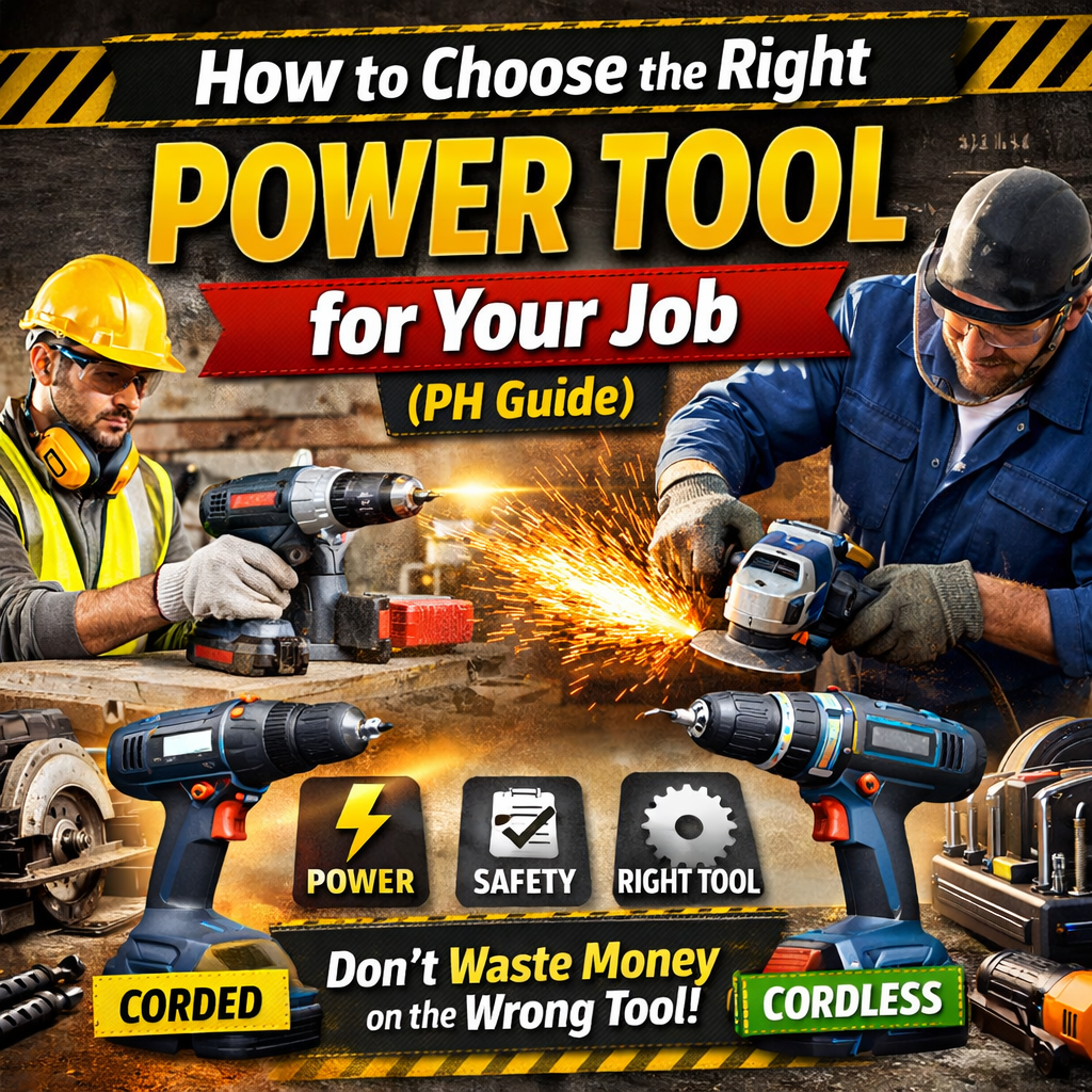 How to Choose the Right Power Tool for Your Job (PH Guide): Don’t Waste Money on the Wrong Tool