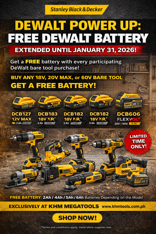 DeWalt Power Up: FREE DeWalt Battery Promo 2026