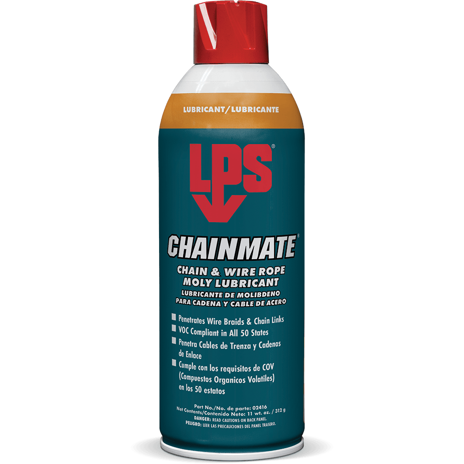 LPS 02416 ChainMate Chain & Wire Rope Moly Lubricant 11oz - KHM Megatools Corp.