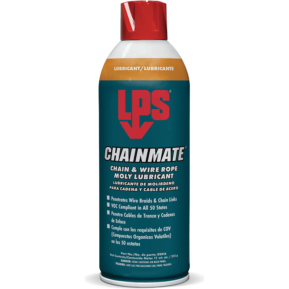 LPS 02416 ChainMate Chain & Wire Rope Moly Lubricant 11oz - KHM Megatools Corp.