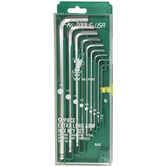 S-Ks 9pcs. Extra Long Arm Ball Point Hex Allen Wrench Set | SKS by KHM Megatools Corp.