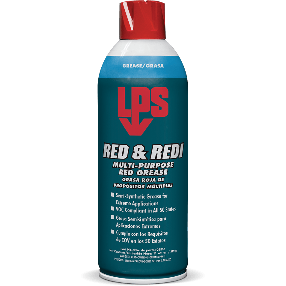 LPS 05816 Red & Redi Multi-Purpose Red Grease 11oz - KHM Megatools Corp.