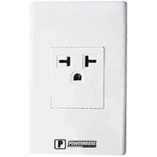 Powerhouse Electric 1 Gang Plate w/ Aircon Outlet - KHM Megatools Corp.