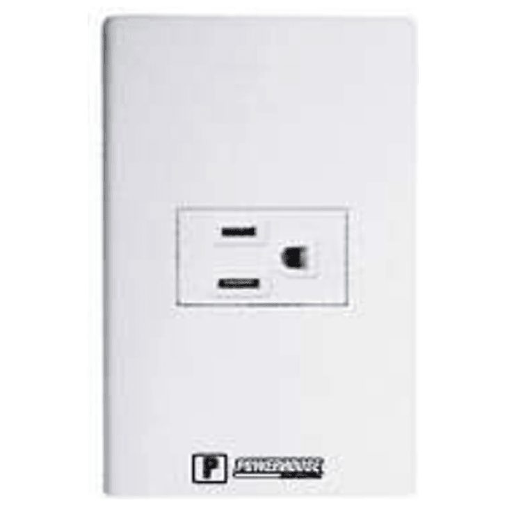 Powerhouse Electric 1 Gang Plate w/ Regular Convenience Outlet - KHM Megatools Corp.