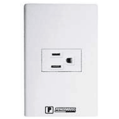 Powerhouse Electric 1 Gang Plate w/ Regular Convenience Outlet - KHM Megatools Corp.