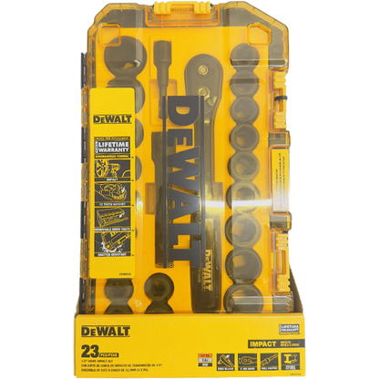 Dewalt DWMT74739 Combination Impact Socket Wrench Set 1/2" 23Pcs | Dewalt by KHM Megatools Corp.