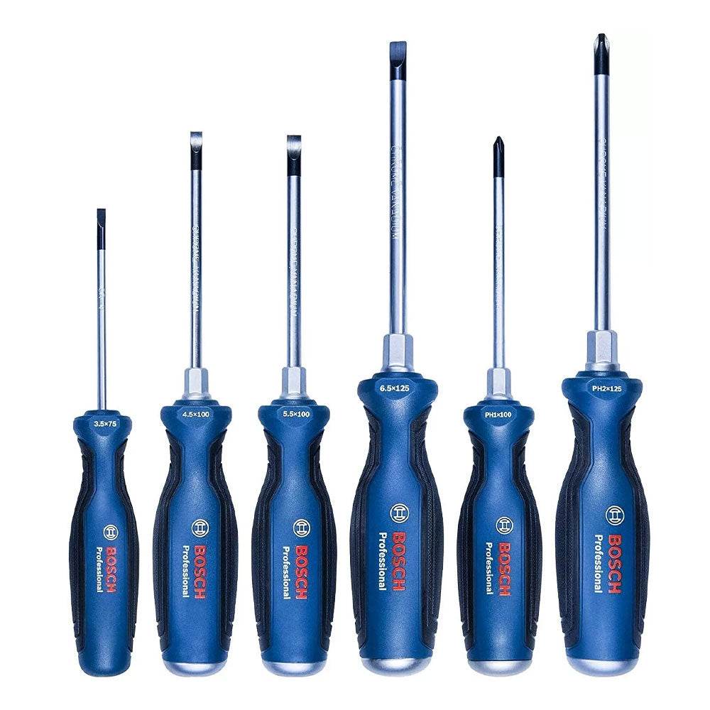 Bosch PH /SL Screwdriver Set 6Pcs (1600A016BF) | Bosch by KHM Megatools Corp.