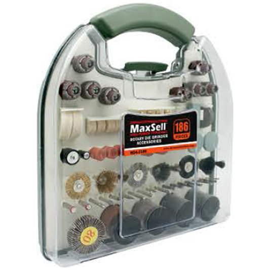 Maxsell MDA-2186 Rotary Die Grinder Accessories Set 186Pcs | MaxSell by KHM Megatools Corp.