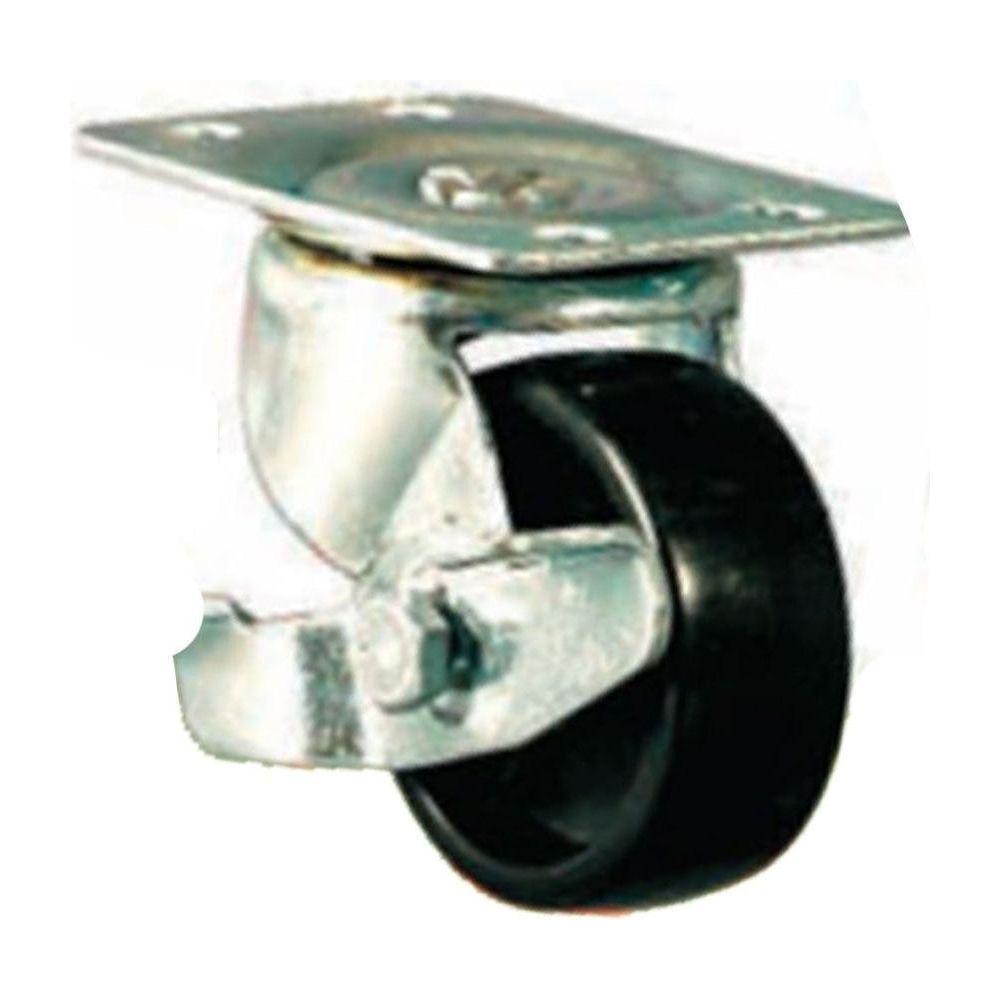 Viking Black Nylon Castor Wheels (308) (Swivel w/ Brake) | Viking by KHM Megatools Corp. Main image