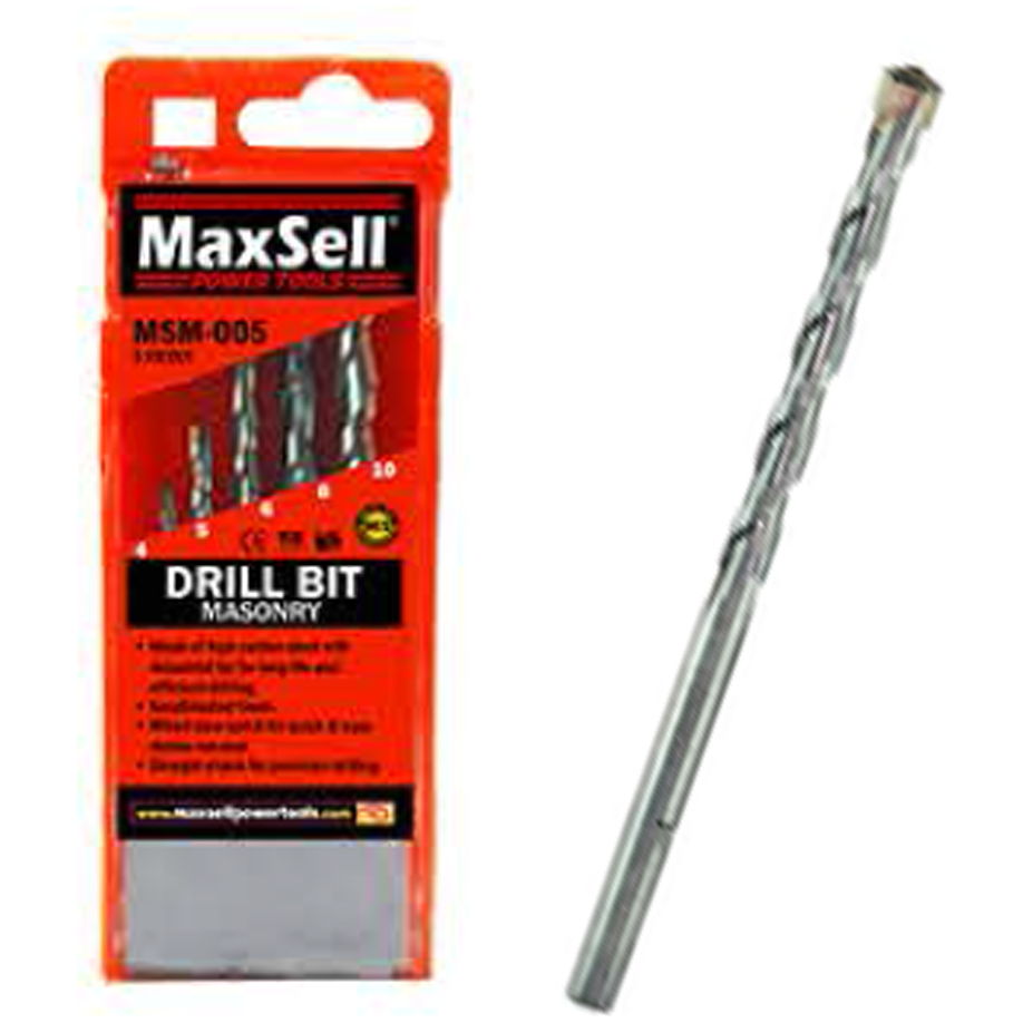 Maxsell Tools Maxsell MSM-005 Masonry Drill Bit Set 5Pcs | KHM Megatools Corp.