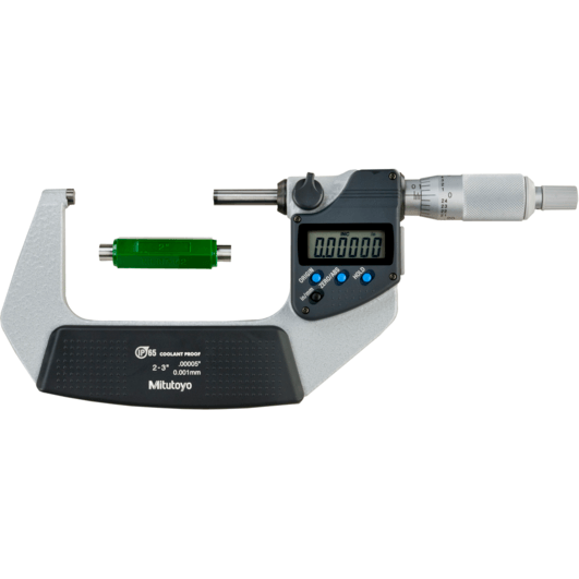 Mitutoyo 293-332-30 Digital Micrometer 2-3" (IP65 Coolant Proof) - KHM Megatools Corp.