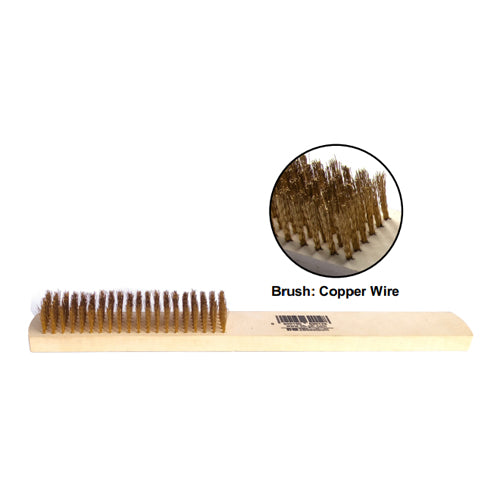 2B Brass Brush Wooden Handle