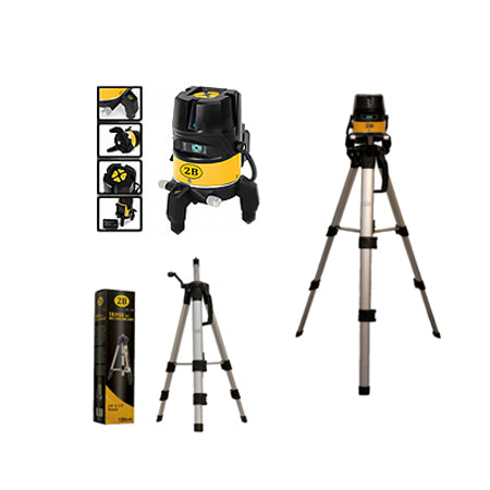 2B SLLT-01120 5-Line Self Leveling Line Laser with Tripod