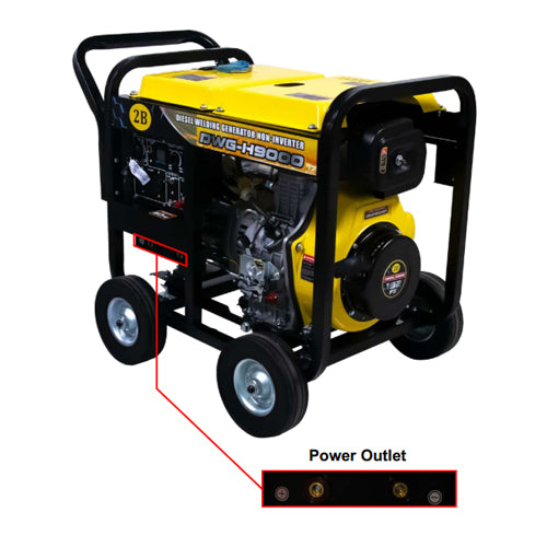 2B DWG-H9000 Diesel Welding Generator Non-Inverter (Rapidtech Series)