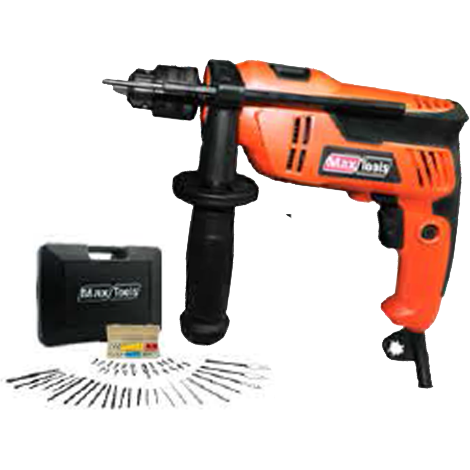 MaxTools MSD-1365VSR Hammer Drill 13MM with Accessories | MaxTools by KHM Megatools Corp. Main image