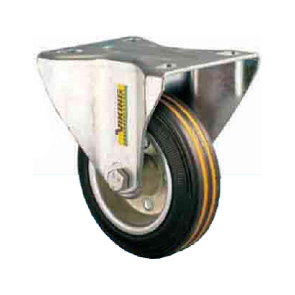 Viking Rubber on Steel Rim Castor Wheels (501) (Fixed) | Viking by KHM Megatools Corp. Main image