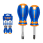 Wadfow WSS1202 Stubby Screwdriver CR-V 2Pcs Set | Wadfow by KHM Megatools Corp.