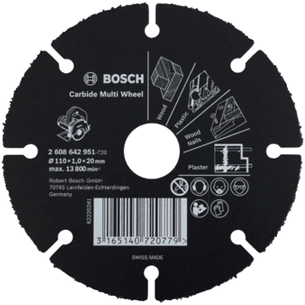 Bosch Carbide Multi Wheel 4" 2608643066 - KHM Megatools Corp. Main image