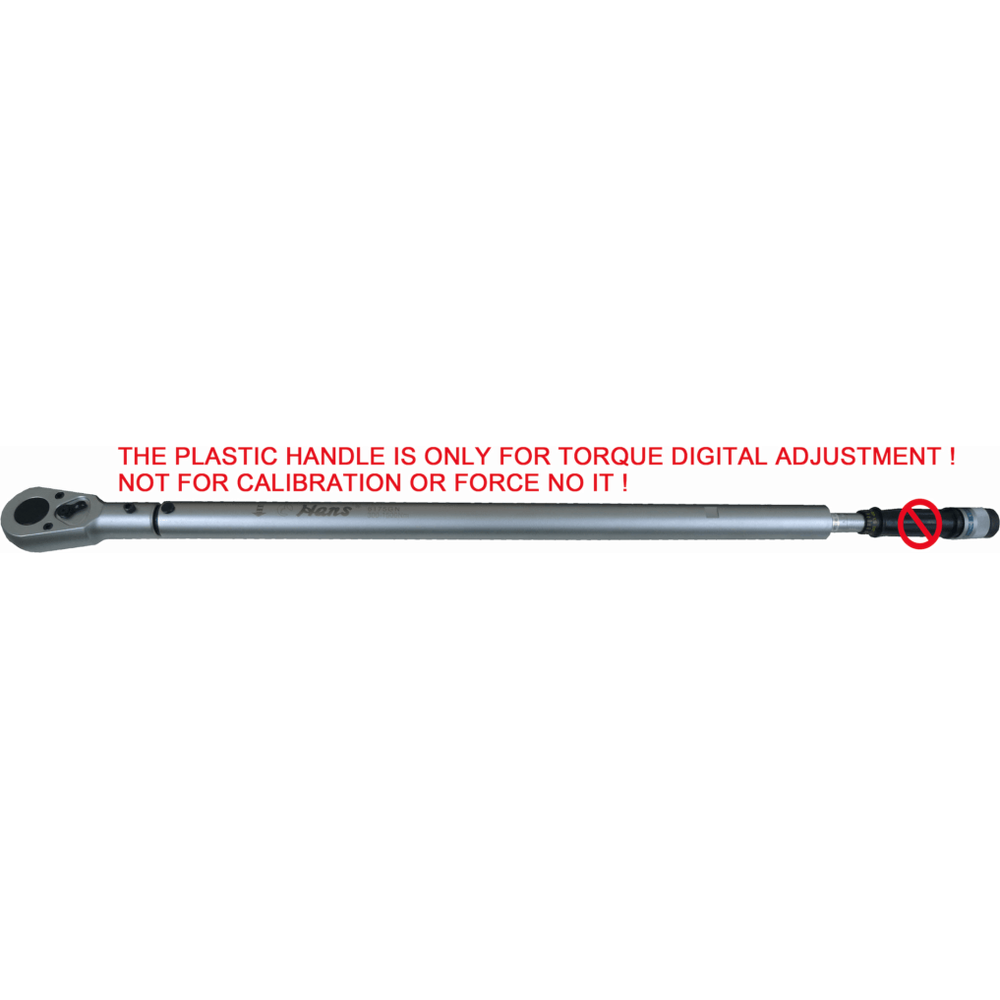 Hans 8175GF Micro Torque Click Wrench 1" Drive x 200-1000 ft.lb. 67" - KHM Megatools Corp.