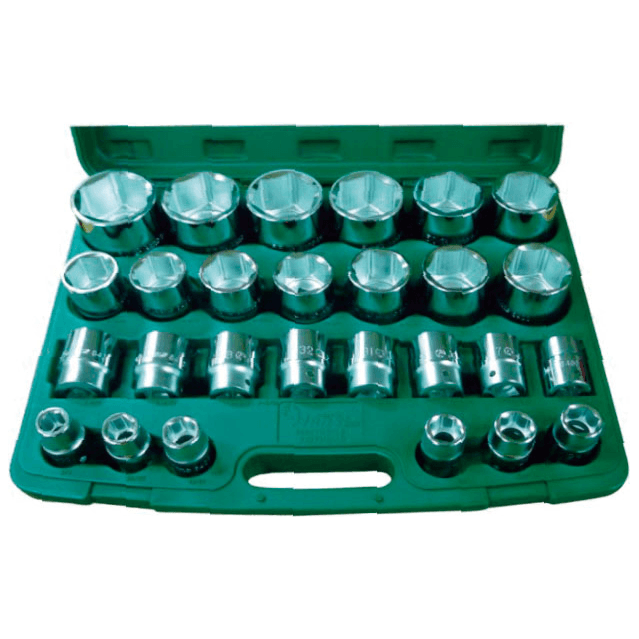 Hans 6627MB/AB Socket Wrench Set 3/4" Drive 6pts (27pcs) - KHM Megatools Corp. Main image