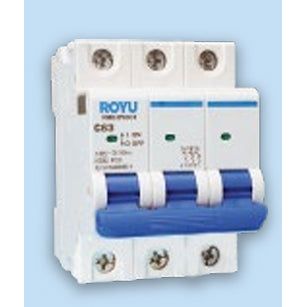 Royu 6kA (3P 3 Modules) Miniature Circuit Breakers (DIN Rail Type) | Royu by KHM Megatools Corp.