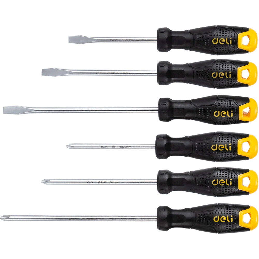 Deli EDL620006 6pcs Screwdriver Set | Deli by KHM Megatools Corp.