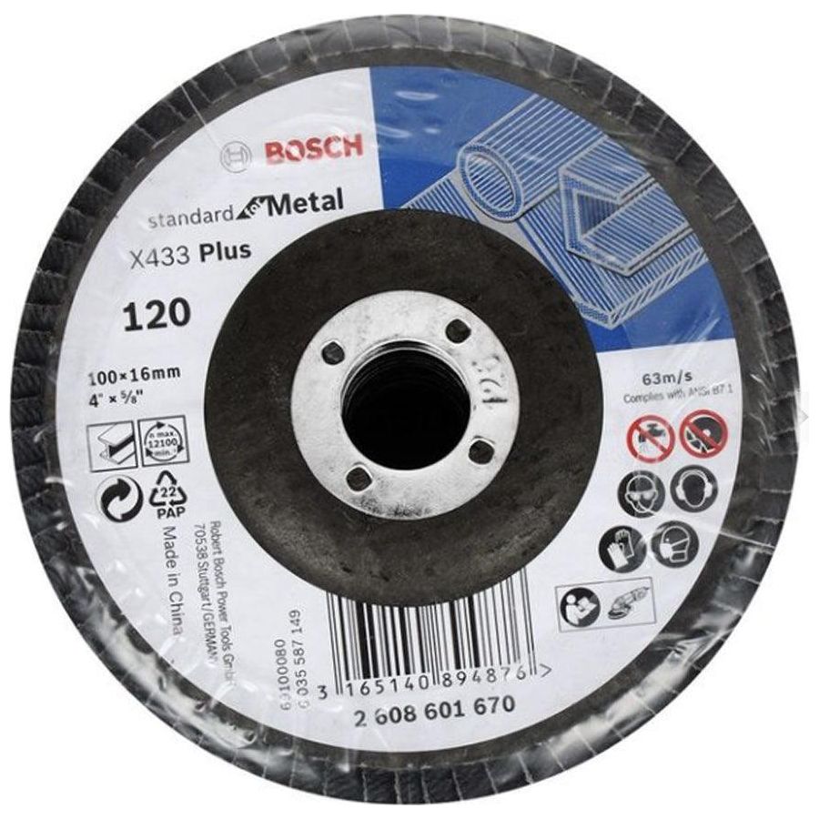 Bosch Flap Disc for Wood and Paint (Pack of 11)