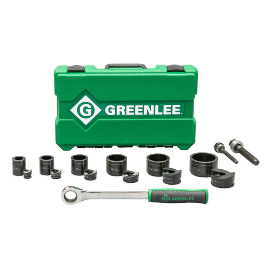 Greenlee 7238SB Manual Knock Out Punch / Puncher Kit with Ratchet 1/2" - 2" | Greenlee by KHM Megatools Corp.
